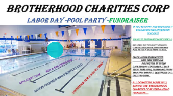 Labor Day Pool Party Fundraiser